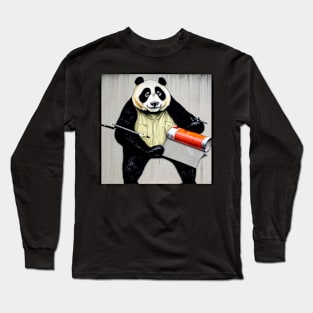 Panda Artist Long Sleeve T-Shirt